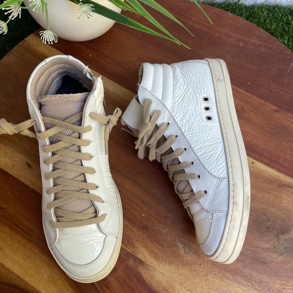 P448 high top white patent leather sneakers Medusa color size 35 US 5 - Picture 6 of 16